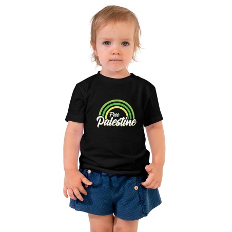 T-shirt unisexo para crianças Free Palestine