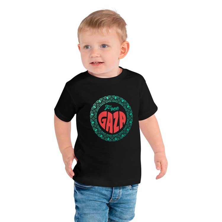 T-shirt unisexo para crianças Free Gaza