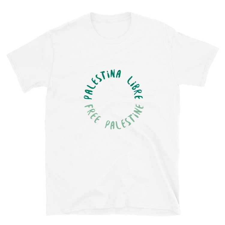 Free Palestine + Free Palestine T-shirt unisexe