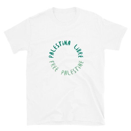 Free Palestine + Free Palestine T-shirt unisexe