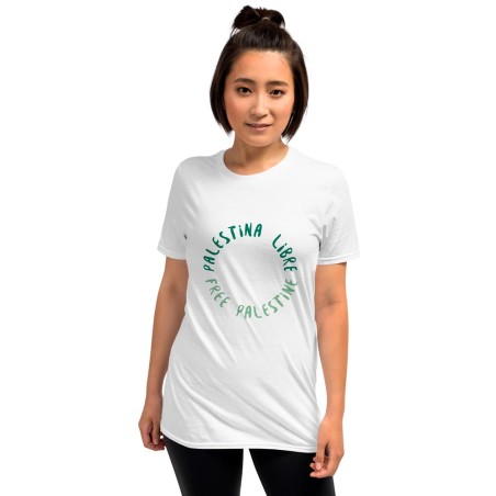 Free Palestine + Free Palestine T-shirt unisexe