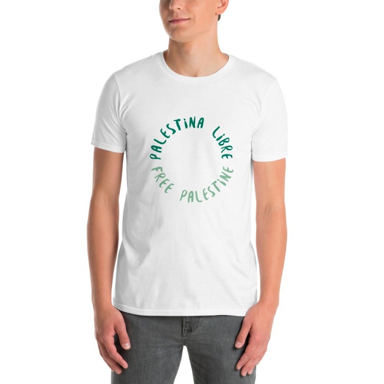 Free Palestine + Free Palestine T-shirt unisexe