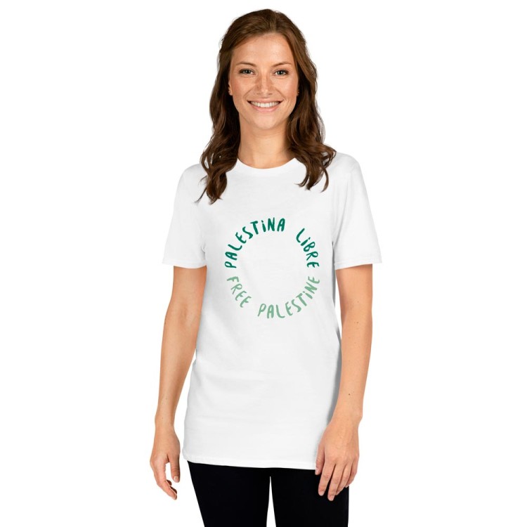 Free Palestine + Free Palestine T-shirt unisexe