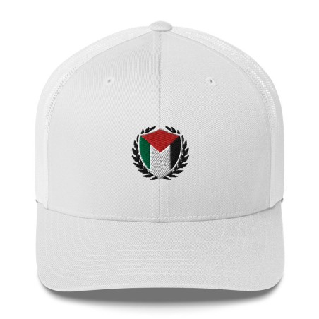 Boné com brasão de armas da Palestina