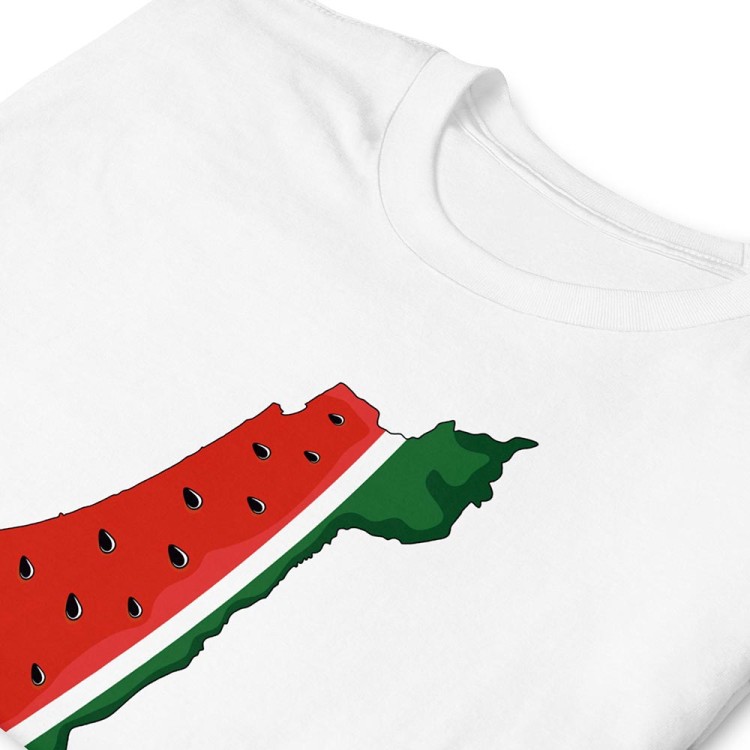 T-shirt Carte de la Palestine Pastèque