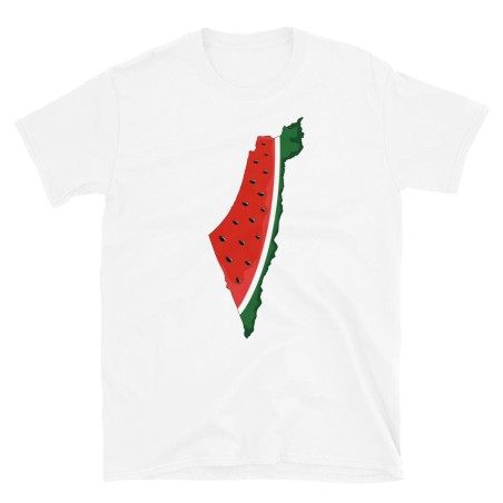 T-shirt Carte de la Palestine Pastèque