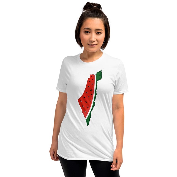 T-shirt Carte de la Palestine Pastèque