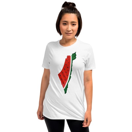 T-shirt Carte de la Palestine Pastèque