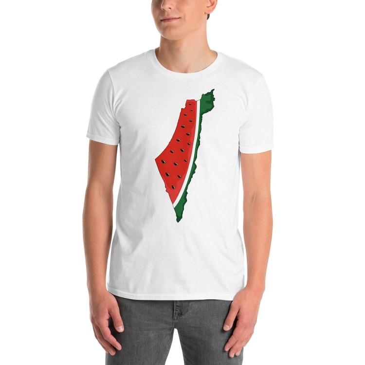 T-shirt Carte de la Palestine Pastèque