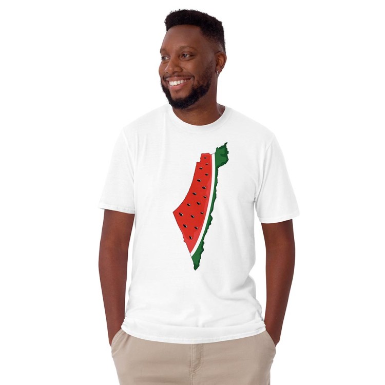 T-shirt Carte de la Palestine Pastèque