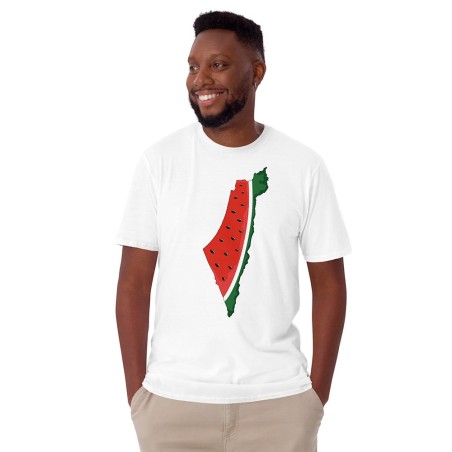 T-shirt Carte de la Palestine Pastèque