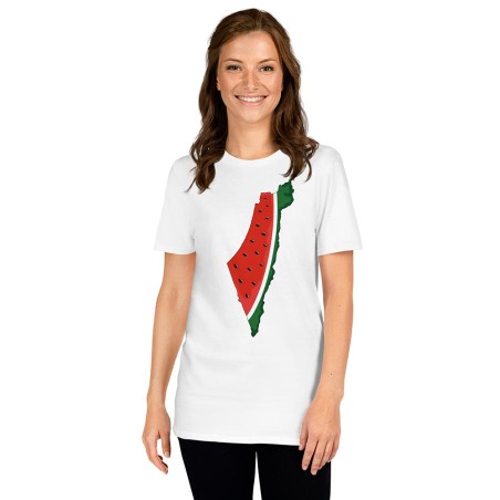 T-shirt Carte de la Palestine Pastèque