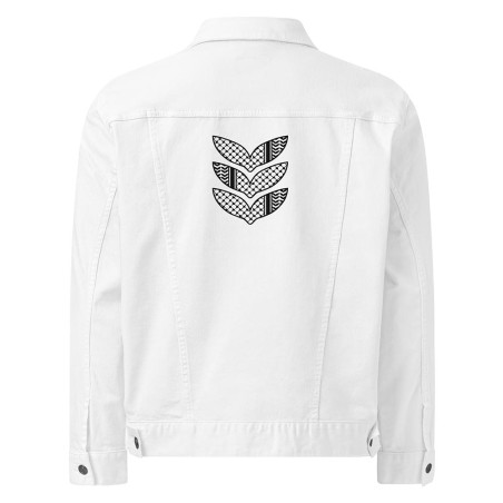 Kufiya denim jacket