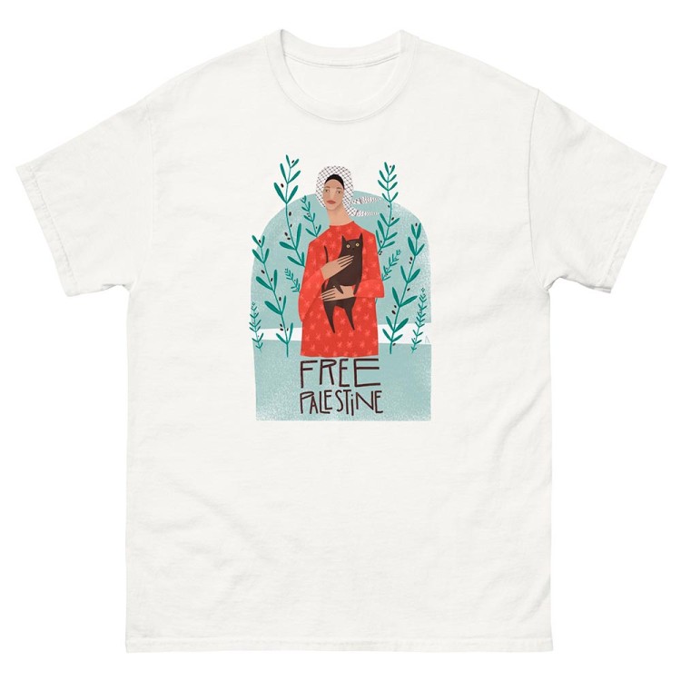 Angela T-shirt de solidarité avec la Palestine