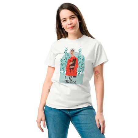 Angela T-shirt de solidarité avec la Palestine