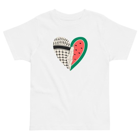 T-shirt pour enfants Cœur palestinien