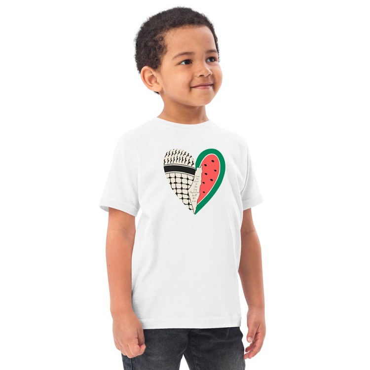 T-shirt pour enfants Cœur palestinien