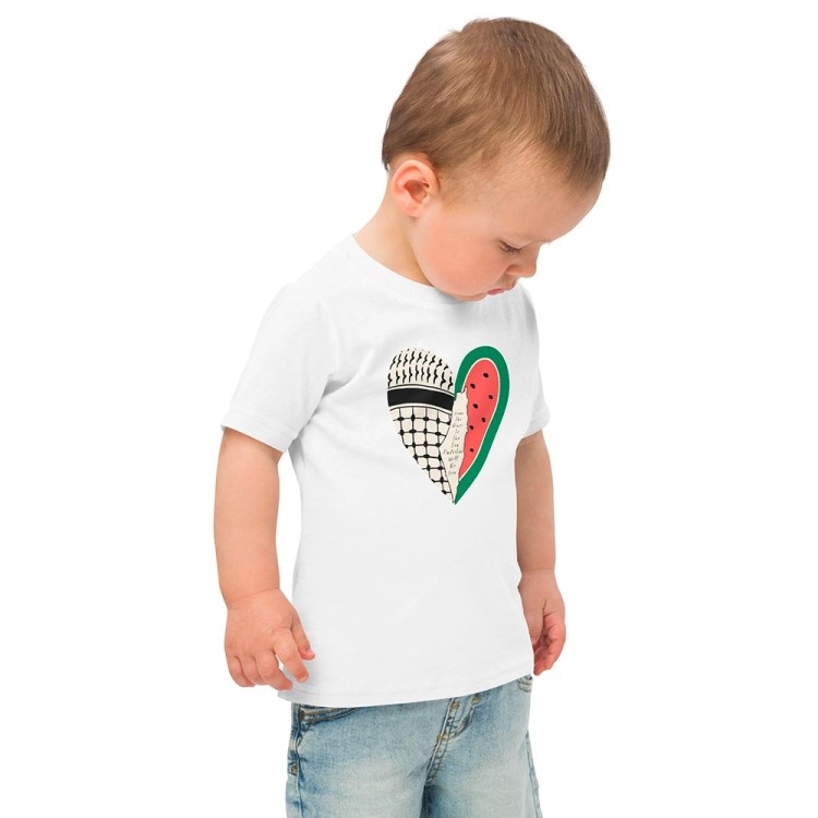 T-shirt pour enfants Cœur palestinien