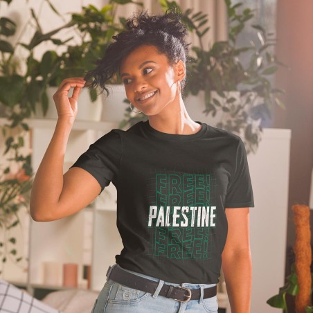T-shirt feminina Free Palestine