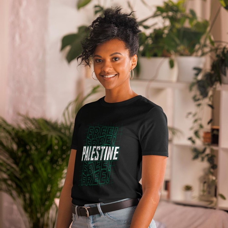 T-shirt feminina Free Palestine