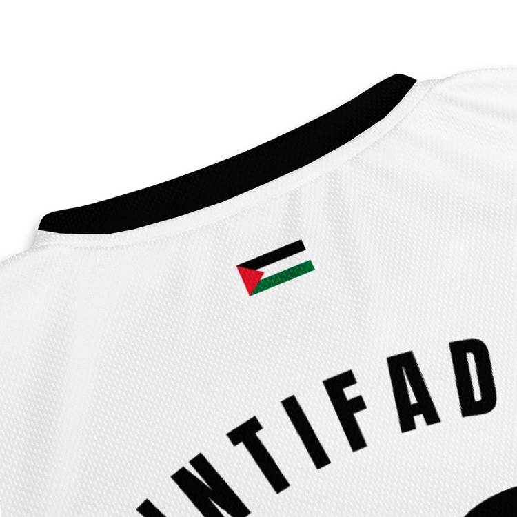 Camiseta de Fútbol Palestina Blanca
