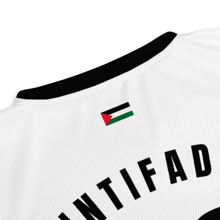 Camiseta de Fútbol Palestina Blanca