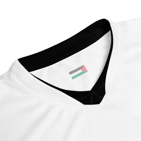 Camiseta de Fútbol Palestina Blanca