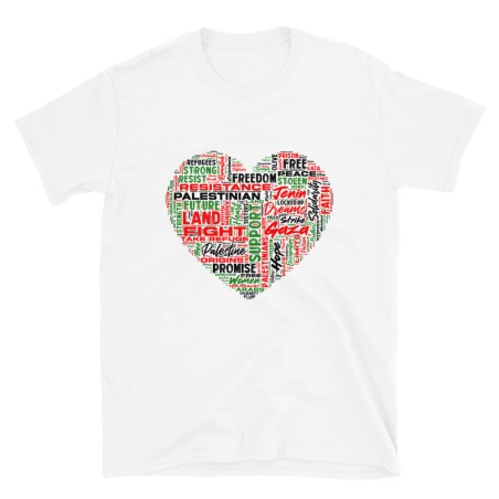 T-shirt unisexe Love Palestine