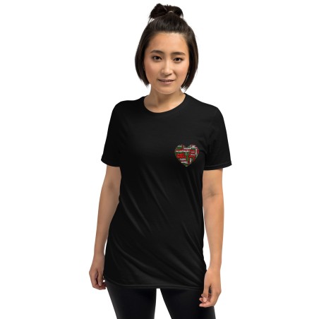 T-shirt unisexo Love Palestine 2
