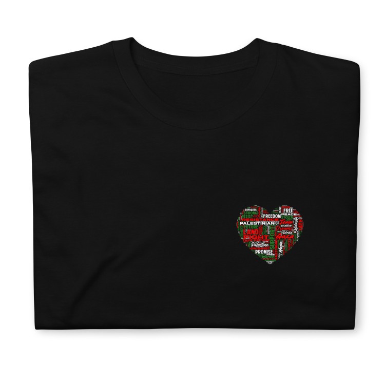 T-shirt unisexo Love Palestine 2