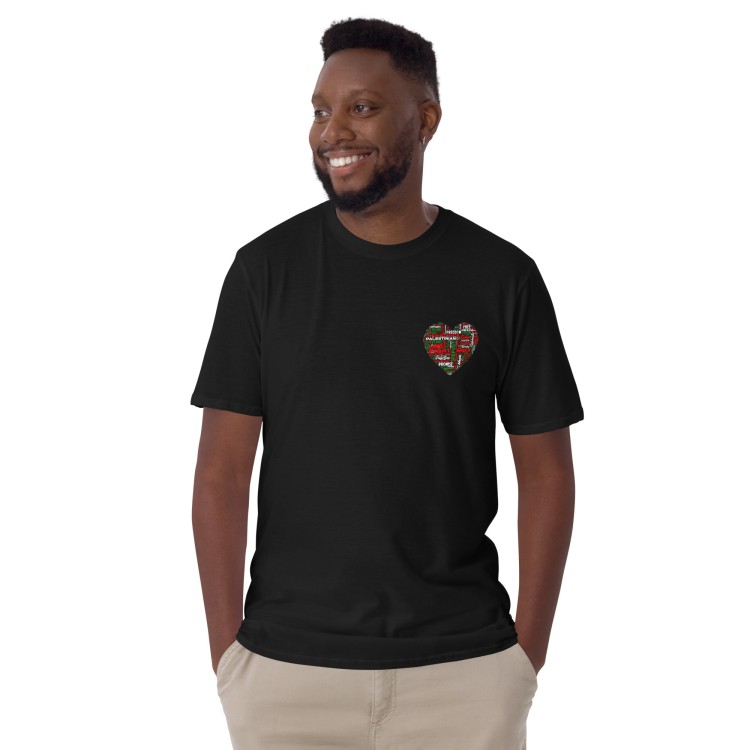 T-shirt unisexo Love Palestine 2