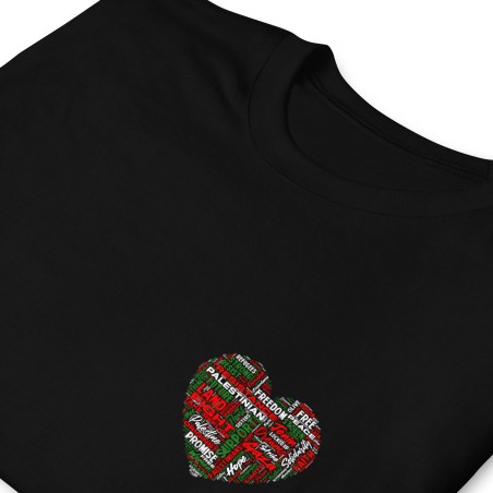 T-shirt unisexo Love Palestine 2