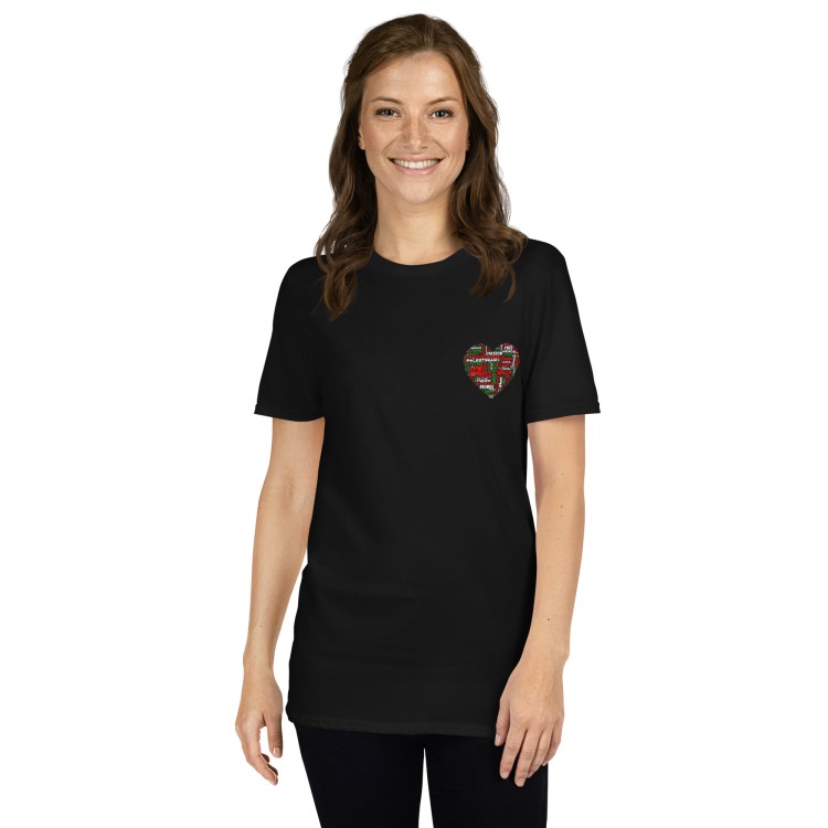 T-shirt unisexo Love Palestine 2