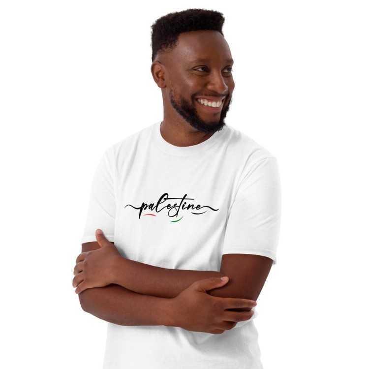 T-shirt de manga curta unisexo Palestina