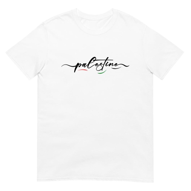 T-shirt de manga curta unisexo Palestina
