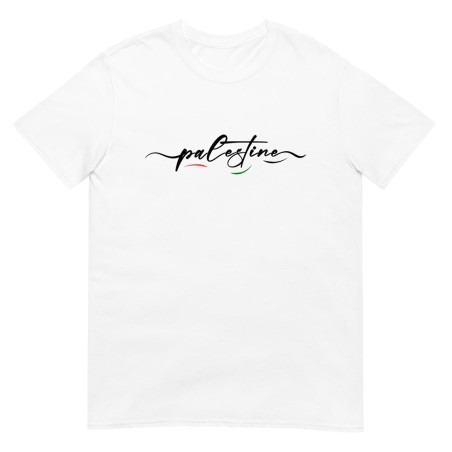 T-shirt de manga curta unisexo Palestina