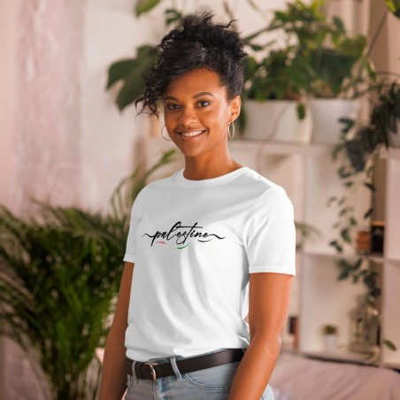 T-shirt de manga curta unisexo Palestina