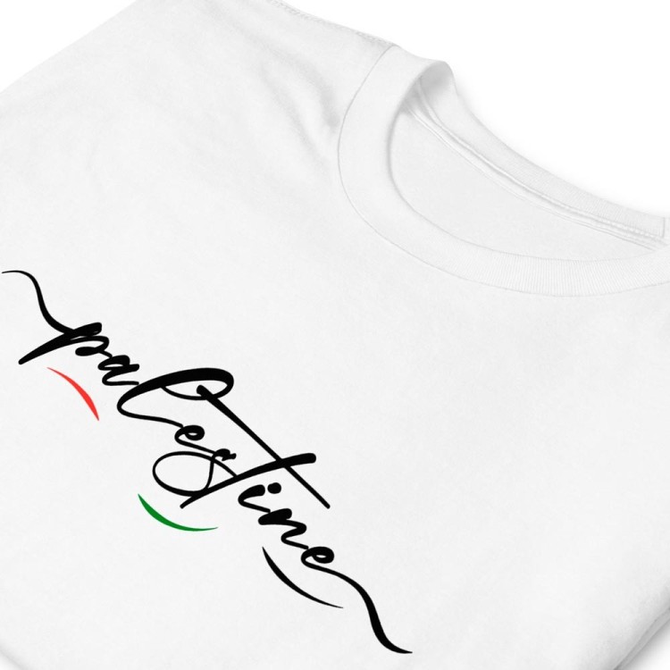T-shirt de manga curta unisexo Palestina
