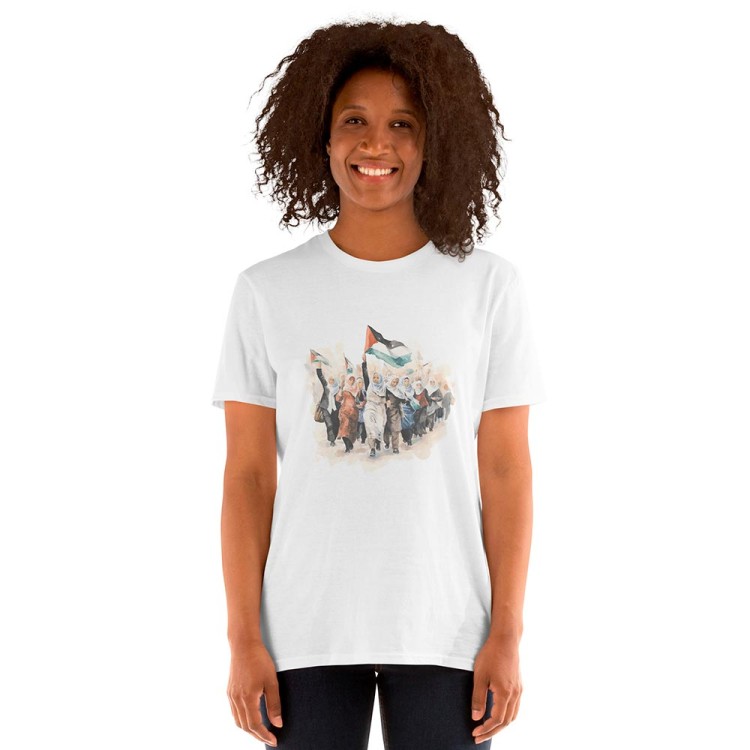 T-shirt de mulher palestiniana