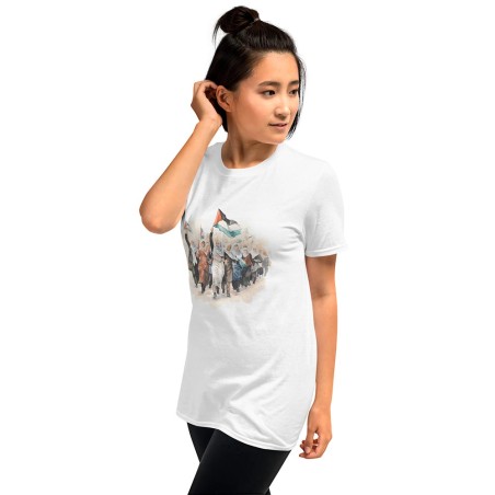 T-shirt de mulher palestiniana
