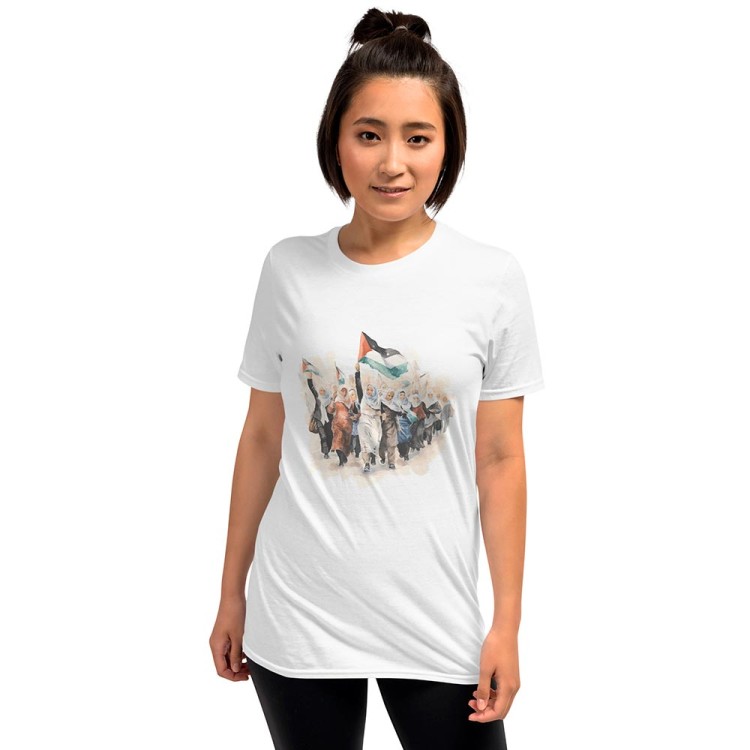 T-shirt de mulher palestiniana