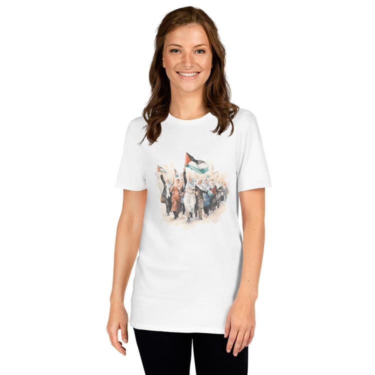 T-shirt de mulher palestiniana