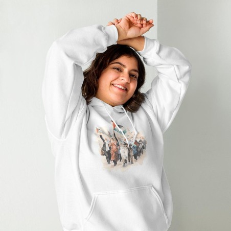 Sweatshirt with Palestinian women