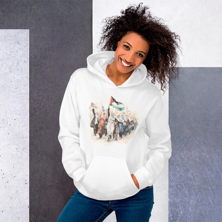 Sweatshirt with Palestinian women