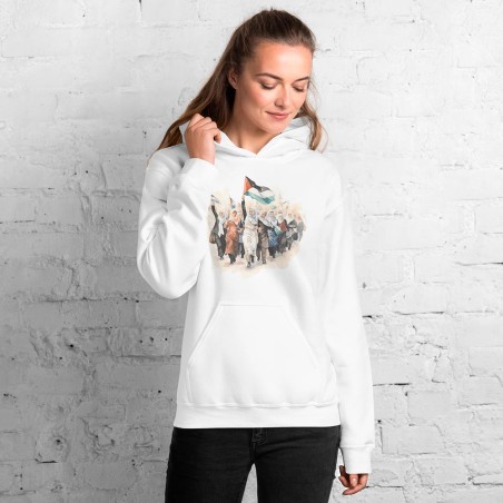 Sweatshirt with Palestinian women