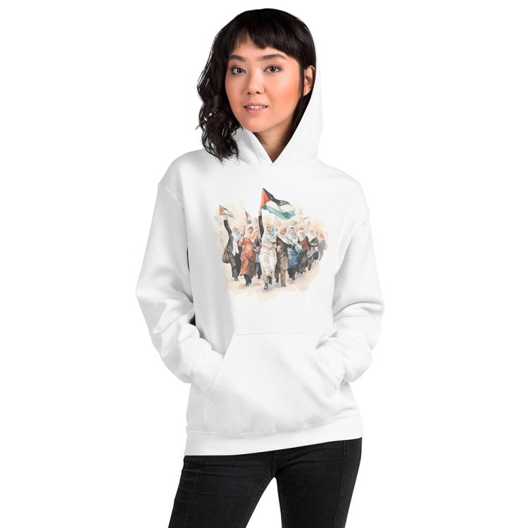 Sweatshirt with Palestinian women